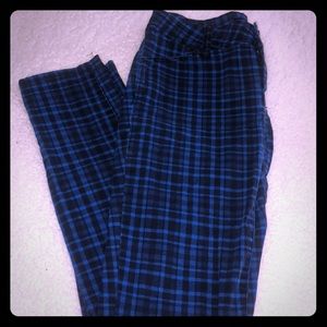 Blue Plaid jeans